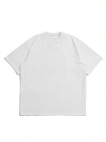 Men's Summer Slogan Print Round Neck Short Sleeve Casual T-Shirt