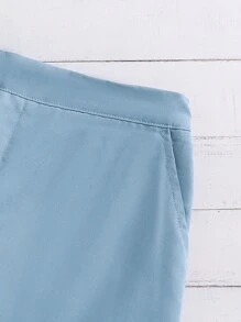 Quần túi hộp thời trang cho bé trai tuổi teen có nhiều túi - Màu xanh lam - Xem 3