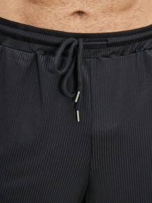 Manfinity Homme Large Men's Casual Round Neck Short Sleeve T-Shirt And Shorts Set, Summer Outfit