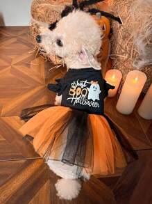 PETSIN 万圣节鬼魂印花宠物连衣裙 - 彩色 - 查看 1