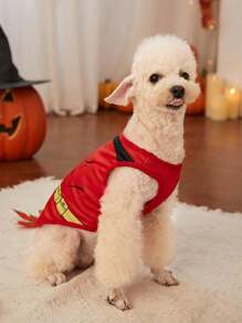 PETSIN 1pc Lightweight & Breathable Halloween Costume Pet Cat/Dog Vest - Multicolor - View 6