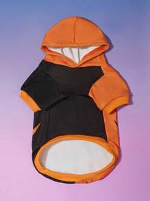 PETSIN Halloween Printed Pet Hooded Sweatshirt - Multicolor - View 3