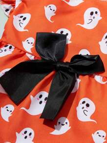 PETSIN 1 件哥特式公主风格宠物狗泡泡袖连衣裙 - 彩色 - 查看 6