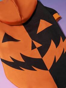 PETSIN Halloween Printed Pet Hooded Sweatshirt - Multicolor - View 6
