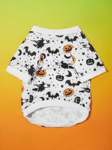 PETSIN 1 Pc Pet Halloween Cute Pumpkin & Bat Sweatshirt - Multicolor - View 3