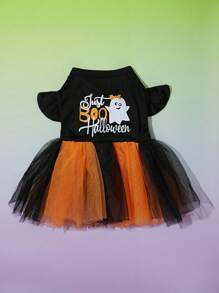 PETSIN 万圣节鬼魂印花宠物连衣裙 - 彩色 - 查看 2