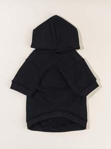 PETSIN 1 chiếc áo nỉ dành cho thú cưng có thiết kế hình xương và trái tim màu tím, dành cho Halloween - màu đen - Xem 4