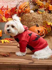 PETSIN 万圣节印花宠物连帽运动衫 - 彩色 - 查看 5