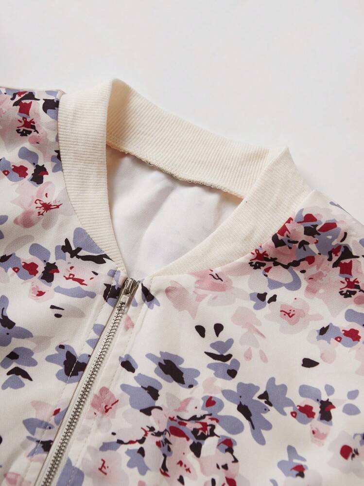 Louniche 女性用 花柄 ジップアップジャケット | SHEIN JAPAN