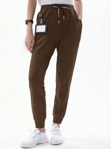 TaskEZ Women Soft Elastic Jogger Yoga Scrub Uniform Pants