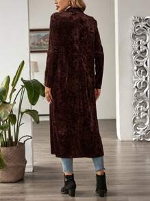 EMERY ROSE Cárdigan largo de manga larga y elegante para mujeres para ocasiones formales