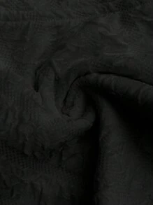 SHEIN Unity 女士纯黑色简约休闲不对称下摆吊带背心 - 黑色 - 查看 5