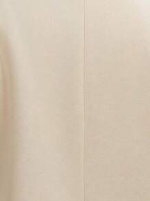 SHEIN LUNE Plus Size Women's Elegant Front Button Long Sleeve Overcoat, Suitable For Autumn & Winter