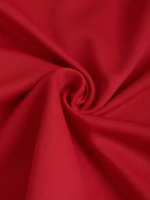 SHEIN Unity Red & White Striped Stand Collar Zipper Knit Jacket - Red - View 1