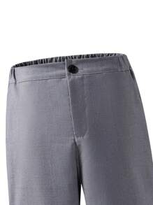 SHEIN 2 Piezas Traje formal para adolescentes varones que incluye Chaleco + Pantalón largo, conjunto elegante para ocasiones formales, fiesta de cumpleaños, baile de graduación, boda - Gris - Ver 6