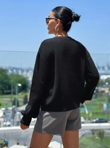 EURMUSE 刺绣毛衣套衫