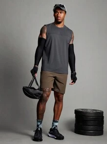 Manfinity Sport Polished Boyfriend Style Men's Letter Print Sports Tank Top