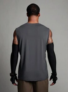 Manfinity Sport Polished Boyfriend Style Men's Letter Print Sports Tank Top