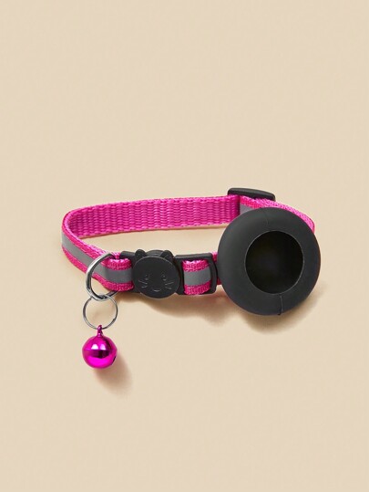 PETSIN طوق حيوانات أليفة عاكس بجرس و علامة تعريف