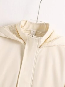 Tween 女童休闲连帽派克大衣，适合户外活动