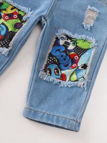 Ensemble de 2 pièces Top + Jeans et cool pour bébés garçons - Multicolore - Voir 3