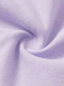 Cozy Pixies Baby Girl Knitted Soft Casual Solid Color Shorts 4pcs Set - Purple - View 9