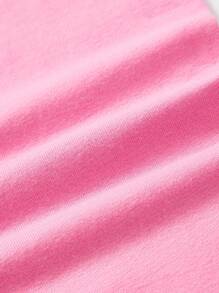 Cozy Pixies 2pcs Casual Baby Girl Floral Print Leggings, Spring & Summer