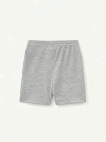 Cozy Pixies Baby Girl Knitted Soft Casual Solid Color Shorts 4pcs Set - Purple - View 14