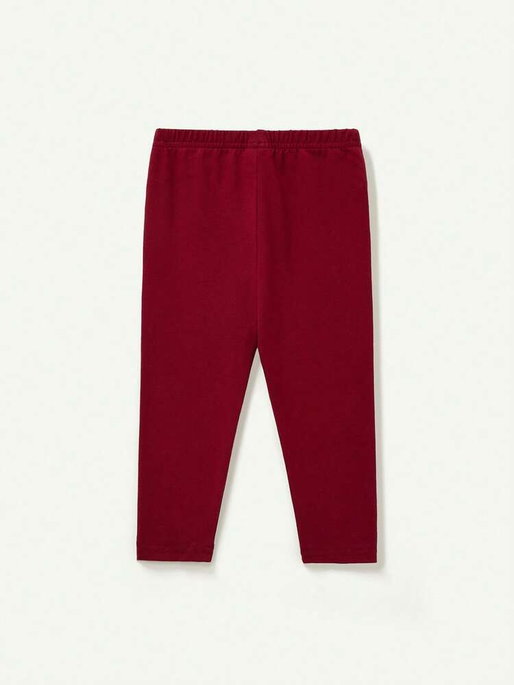 Baby Girl 3pcs Solid Color Lightweight Pants Set Chic Autumn/Winter