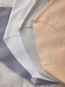 Quần lót thoáng khí bằng lụa băng trơn màu trơn cho bé gái tuổi teen, quần lót cạp giữa, mùa hè - Nhiều màu - Xem 6