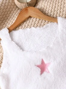 2 chiếc quần kẻ sọc màu hồng giản dị và trang phục không tay, bộ đồ mặc nhà cho bé gái tuổi teen - Hồng - Xem 4