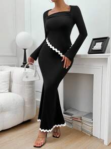 Chiquease 2pcs Slim Fit Casual Waisted Suit