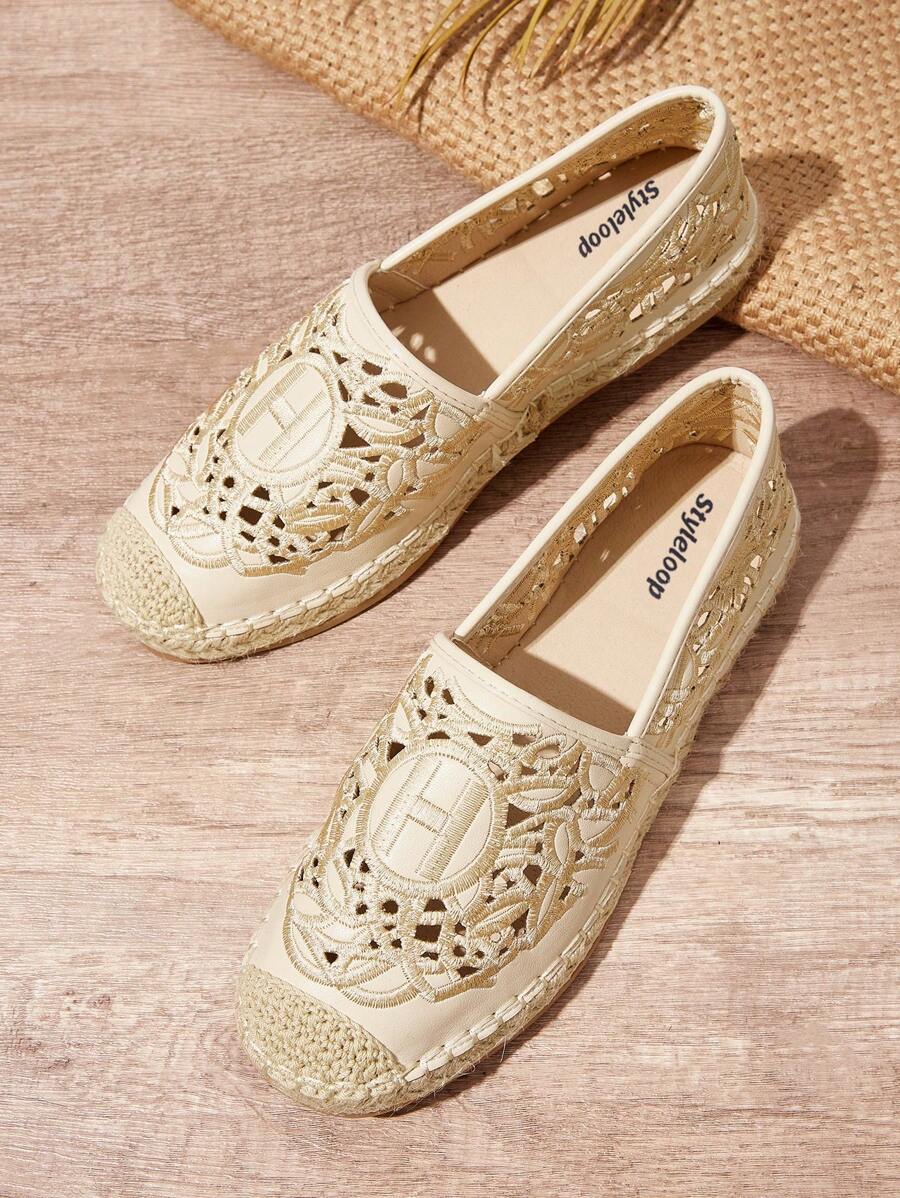 Styleloop Women's Flat Slip-On Shoes, Boho Style, Retro American, Bohemian, Western, Music Festival, Party Outfit