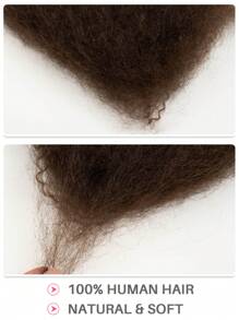 Boho Braids 1 件棕色非洲卷发散装真人发辫接发，适用于扭发辫，每件 50 克，钩针编织真人发接发，适用于无结辫子 - S4 - 查看 7