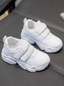 1 Pair Children Casual Sports Sneakers, White, Spring & Fall