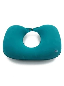 1 Piece PVC Self-Pressing Inflatable Travel Pillow, U-Shaped Neck Pillow, Ergonomic Head Pillow, Soft And Washable, Suitable For Camping, Travel, Planes, Trains, Cars, And Offices For Comfortable Sleep Anytime, Anywhere - Multicolor - View 8
