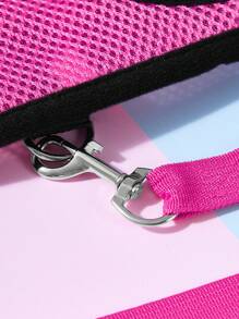 PETSIN 1 Dây Xích Thú Cưng, Dây Đai Yếm Có Dây Đeo Ngực Và Sau, Chống Cháy Nổ, Giảm Sốc, Phản Quang Và Thoáng Khí - Màu Hồng Tươi - Xem 5