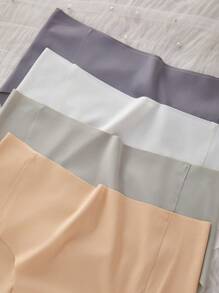 Quần lót thoáng khí bằng lụa băng trơn màu trơn cho bé gái tuổi teen, quần lót cạp giữa, mùa hè - Nhiều màu - Xem 5