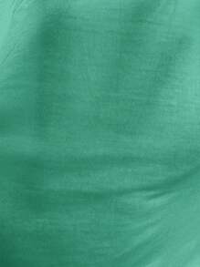 SHEIN Clasi Débardeur simple et élégant pour femmes, col rond, sans manches, avec broderie œillet et de couleur unie