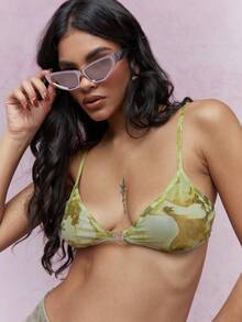 MISSGUIDED Áo ngực Cami in lưới tuyệt đẹp - Nhiều màu - Xem 3