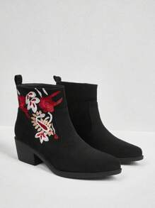 Styleloop Botas de tobillo de moda para mujeres, botines cortos y sencillos de otoño