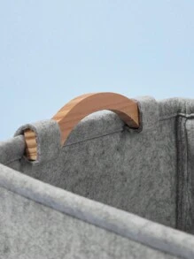 PETSIN Caja de almacenamiento de suministros para mascotas para gatos y perros, gris, utilizada para guardar juguetes para mascotas