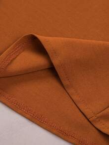 Acelitt Women Summer Solid Color Vacation Casual Front Button V-Neck Camisole - Orange - View 10