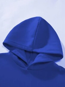 Manfinity LEGND Sudadera con capucha informal con estampado de estrella y letra, talla grande para hombre, otoño/invierno