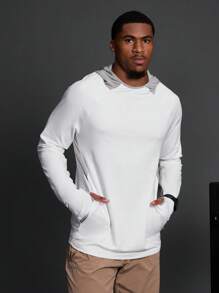 Coreblaze Boyfriend Style Men's Contrast Color Simple Casual Sweatshirt - Multicolor - View 7
