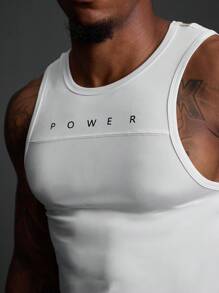 Gym Rark Boyfriend Style Men's Casual Letter Print Sleeveless Tank Top, Summer School - Multicolor - View 7