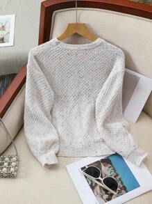 Tween 女童圆领长袖基本款毛衣