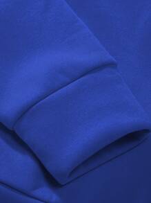 Manfinity LEGND Sudadera con capucha informal con estampado de estrella y letra, talla grande para hombre, otoño/invierno