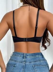 Women's Underwear Bra With Removable Padded Cups And Shoulder Straps