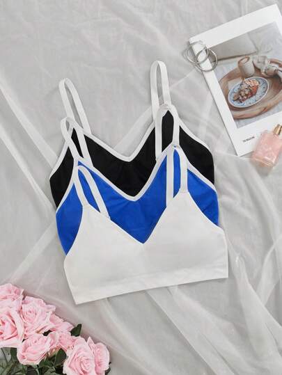 3 件大码无缝简约文胸套装